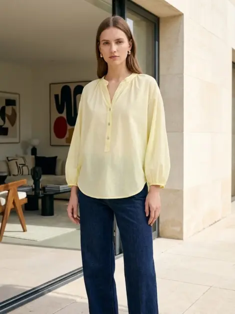 Blouse à Manches Bouffantes