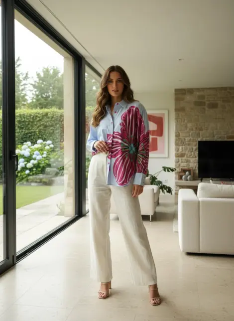 Chemise Fleur Géante