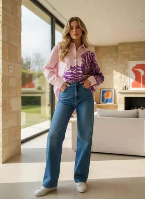 Chemise Fleur Géante
