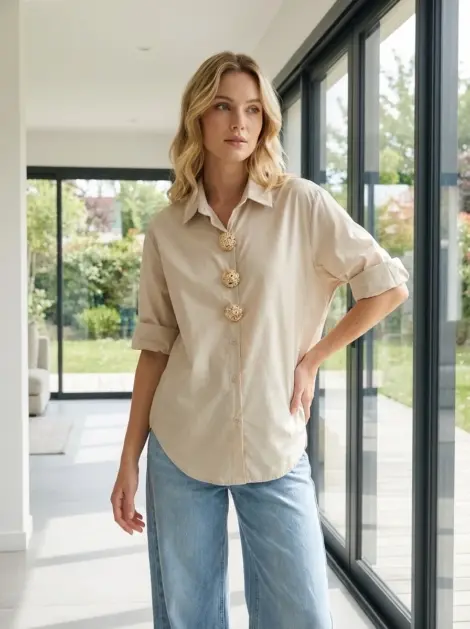 Chemise Oversize à Boutons