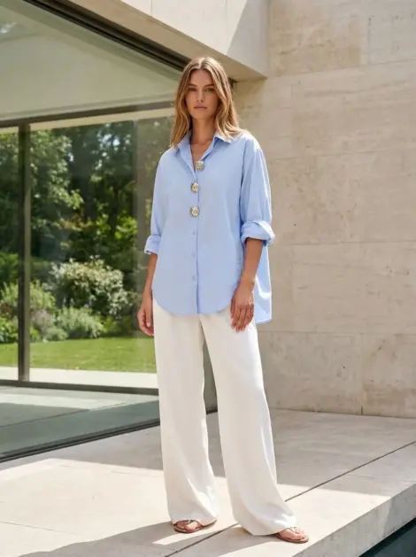 Chemise Oversize à Boutons