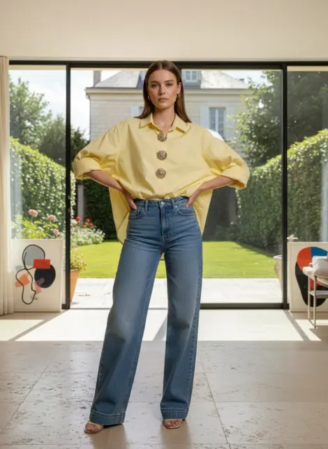 Chemise Oversize à Boutons