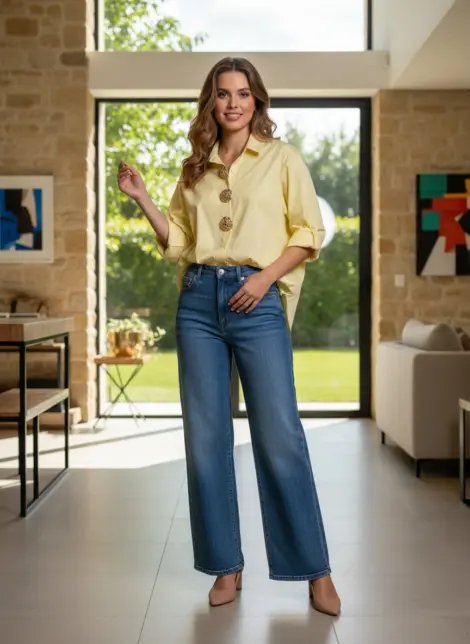 Chemise Oversize à Boutons