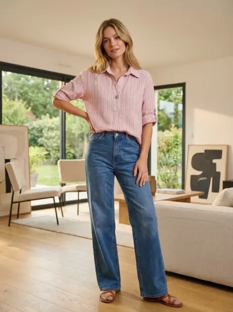 Chemise oversize à rayures