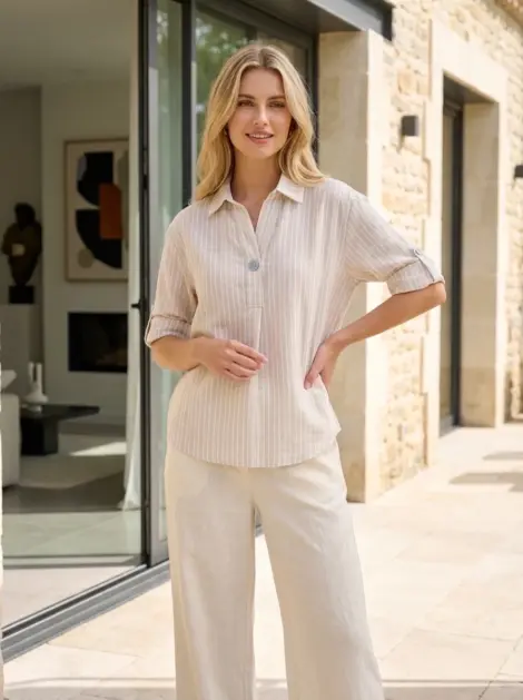 Chemise oversize à rayures