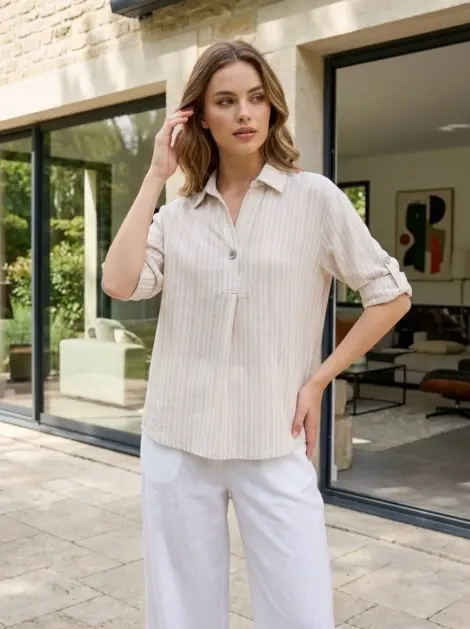 Chemise oversize à rayures