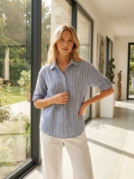 Chemise oversize à rayures