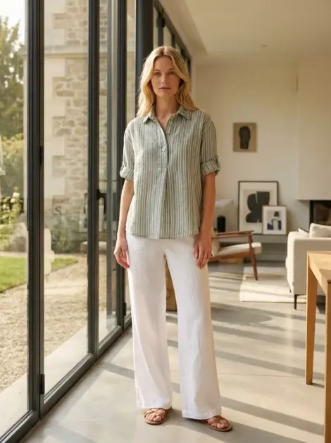 Chemise oversize à rayures