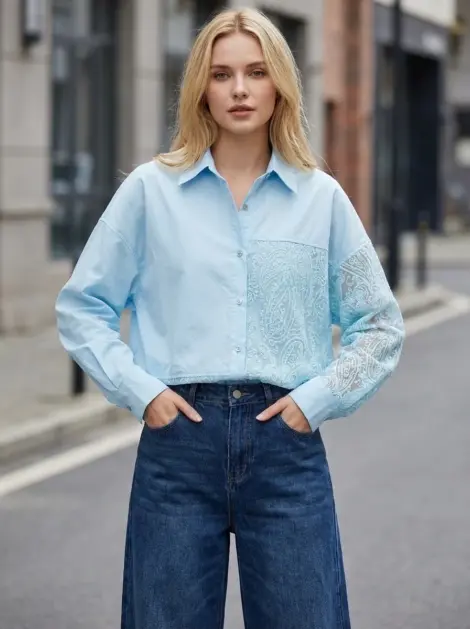 Chemise Patchwork Dentelle