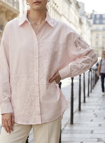 Chemise Patchwork Dentelle