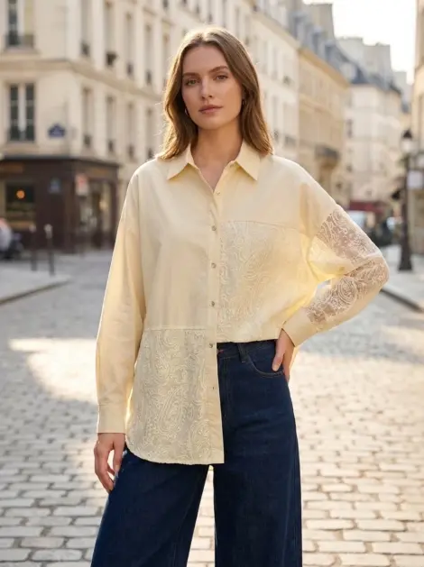 Chemise Patchwork Dentelle