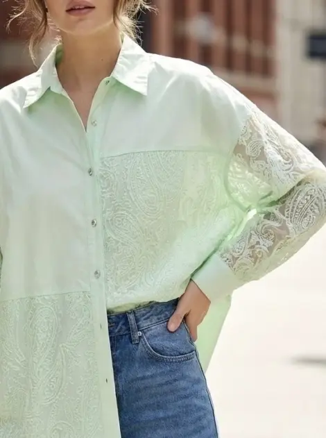 Chemise Patchwork Dentelle