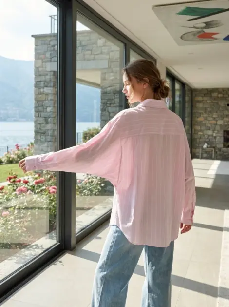 Chemise Rayée Oversize
