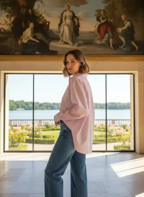 Chemise Rayée Oversize
