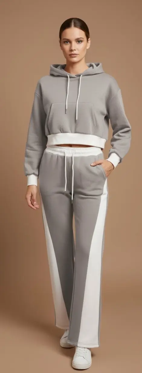 Ensemble jogging bicolore