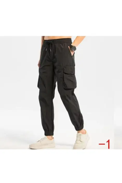 PANTALON CARGO HOMME JOGGING UNI SIMPLE