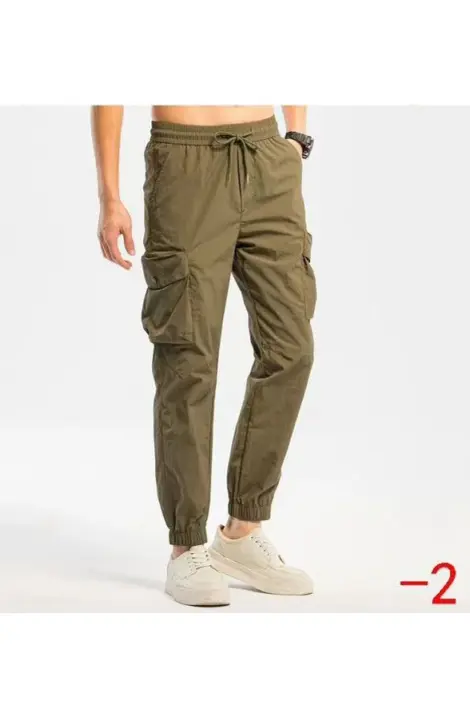 PANTALON CARGO HOMME JOGGING UNI SIMPLE