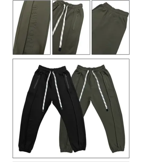 Pantalon jogging uni homme avec cordon de serrage, packaging: NOIR,GRIS:(2*S,2*M,2*L,2*XL,2*2XL-1*S,1*M,1*L,1*XL,1*2XL)