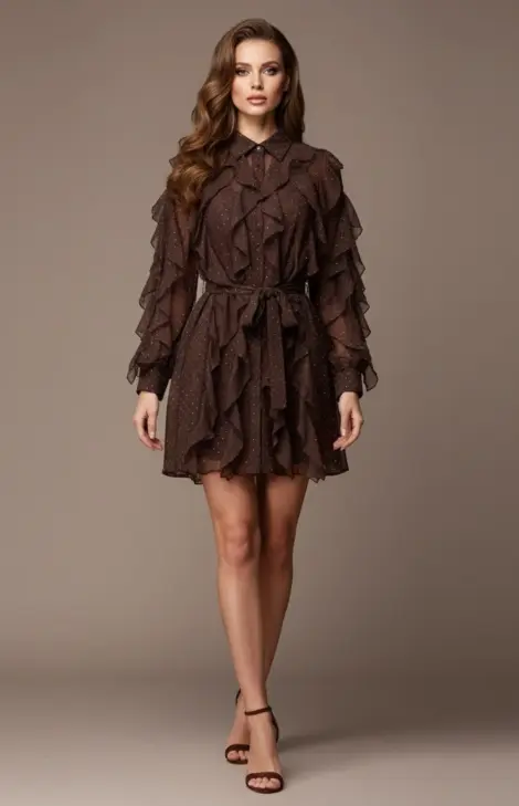 Robe à volants légers