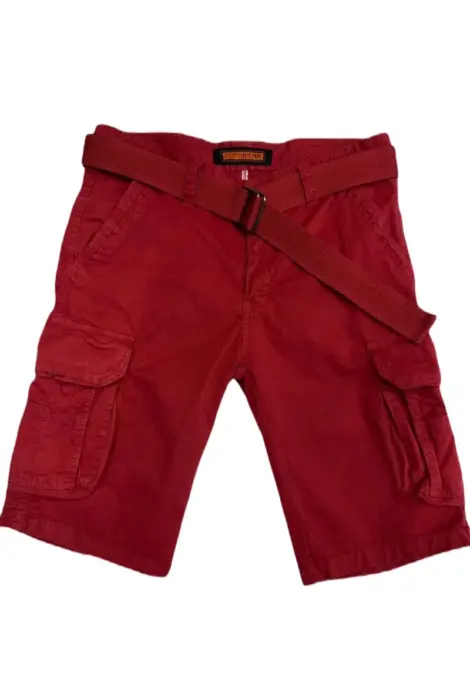 Short uni cargo homme