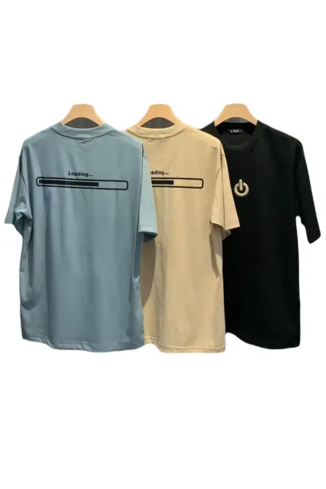 T-shirt homme uni col rond manches courtes à motif