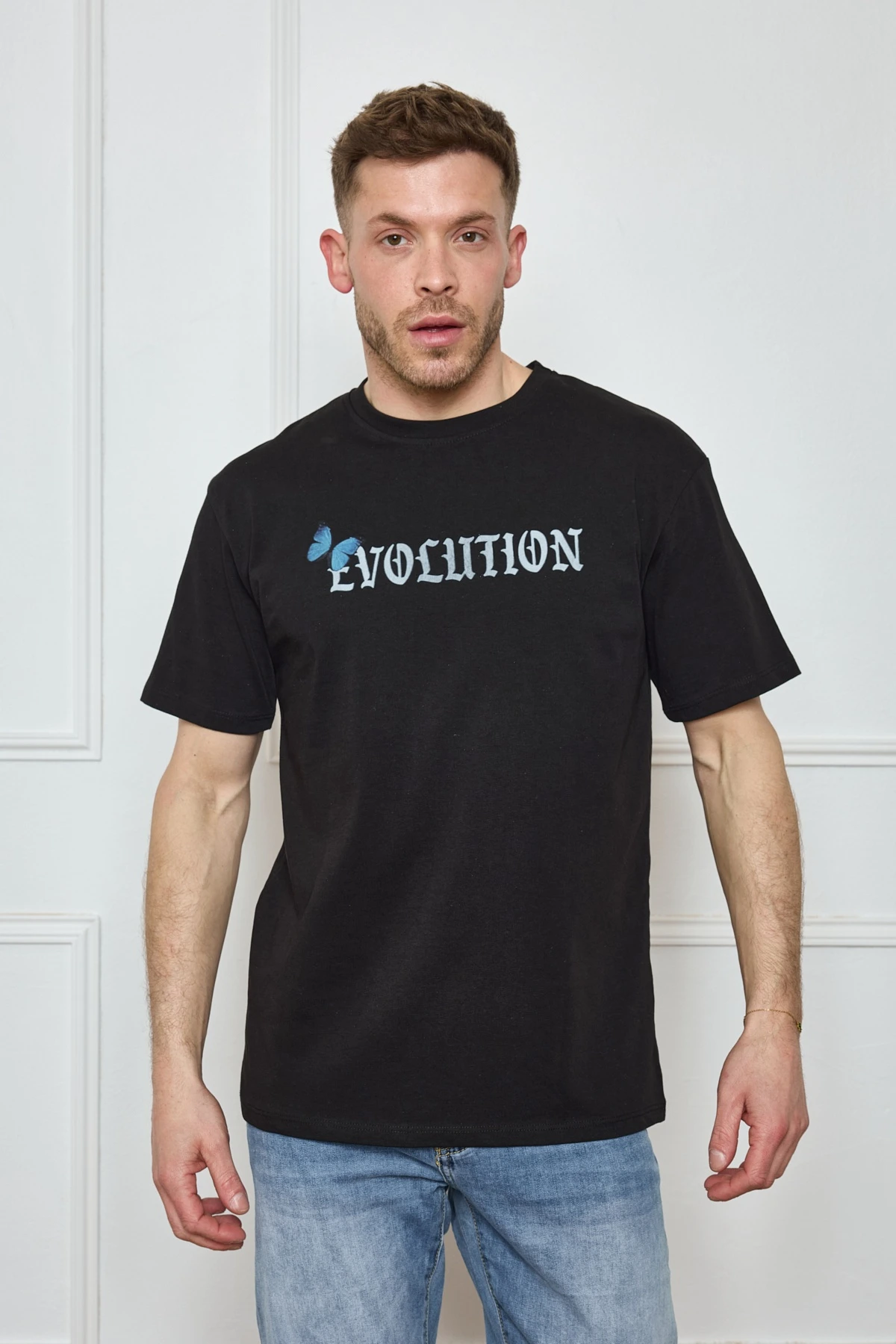 t-shirt-uni-homme-col-rond-manches-courtes-motif-parpillon-evolution_noir_68396ab152cd3