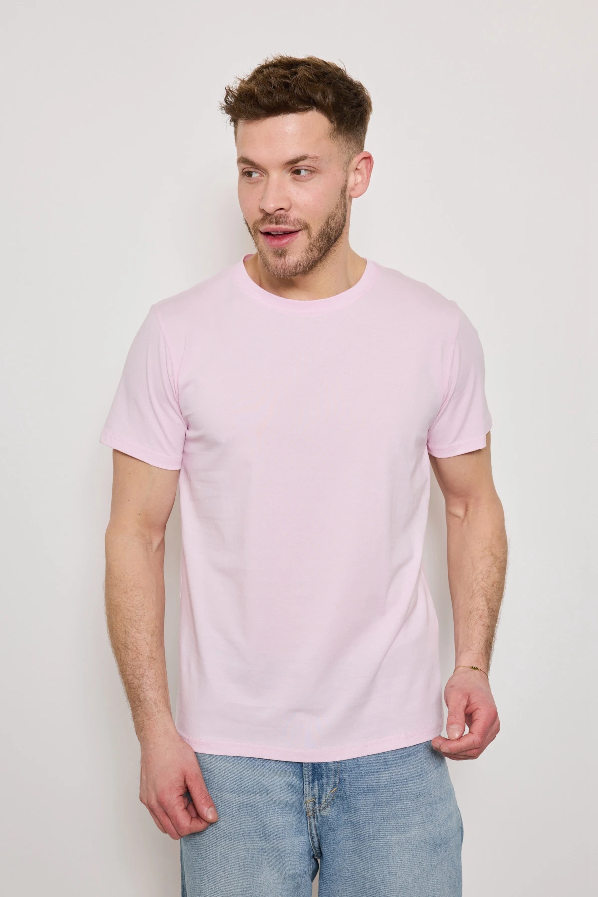t-shirt-uni-simple-homme-col-rond-manche-court_rose_67bc8516ac5dd