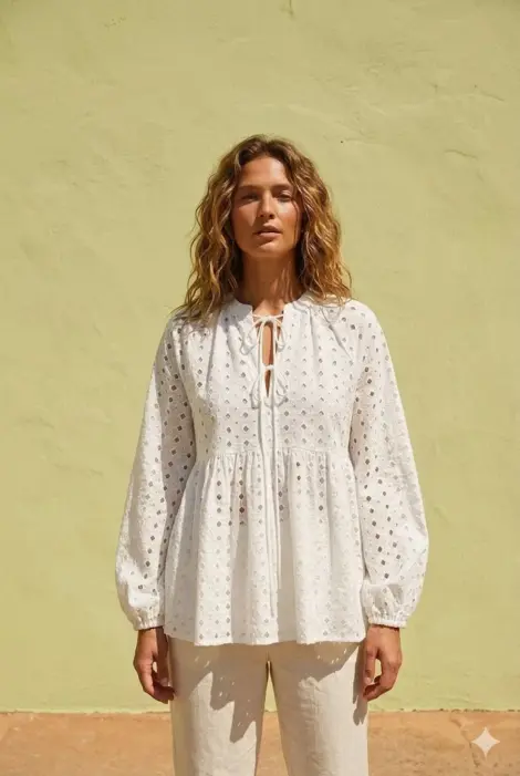 Blouse Tunique Ajourée