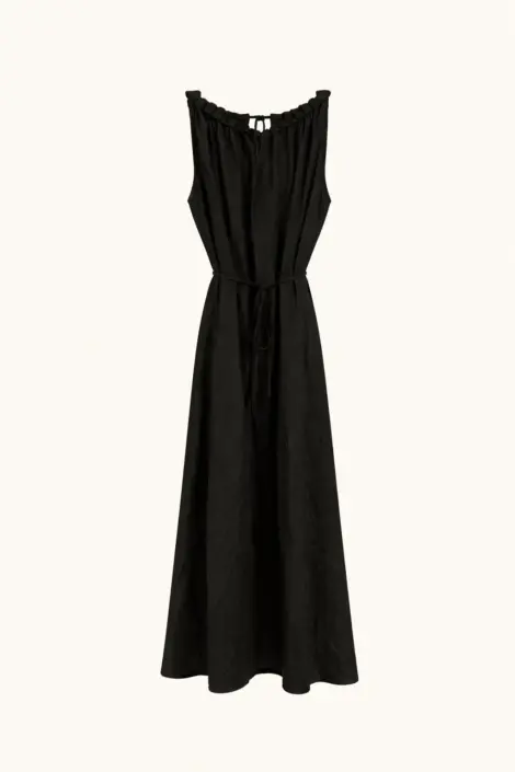 Robe col rond sans manches