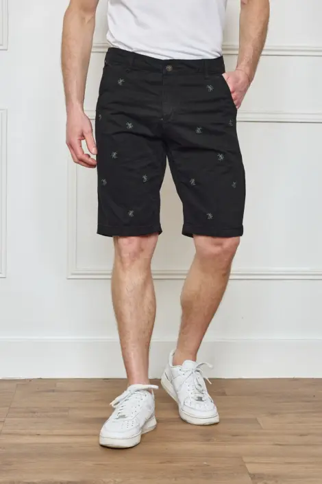 Bermuda uni homme motif palmiers