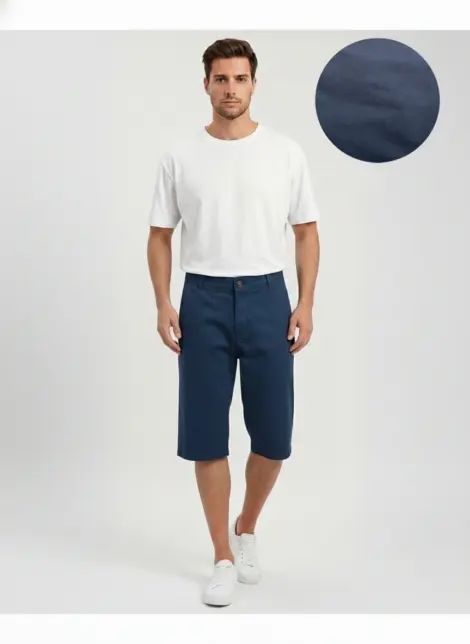 Bermudas uni homme jusqu'au genoux