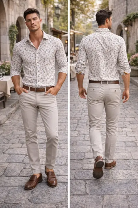 Chemise Homme Paisley Élégante