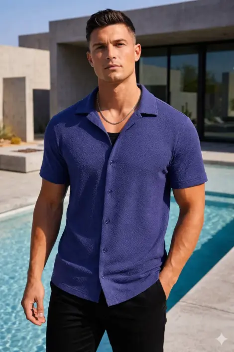 Chemise Homme Texturée Premium Été