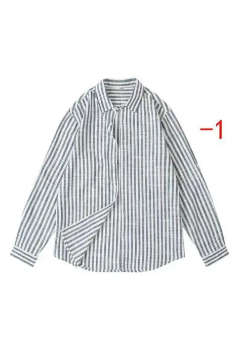 CHEMISE LIN MANCHES LONGUES HOMME EFFET RAYURE
