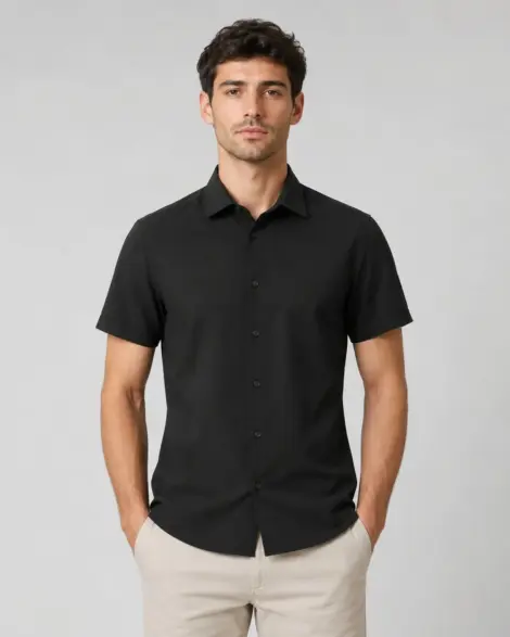 Chemise Manches Courtes Ajustée