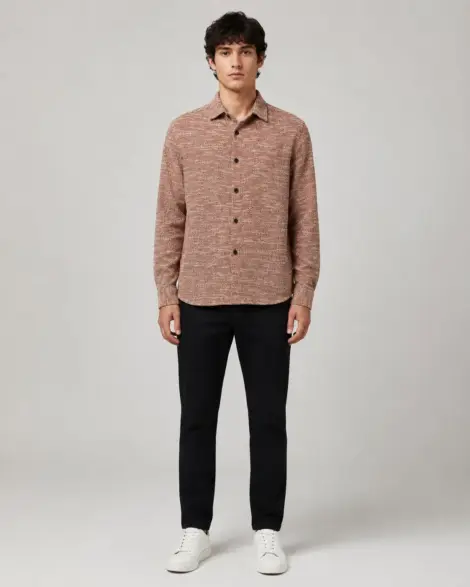 Chemise Rouge Chiné Modern