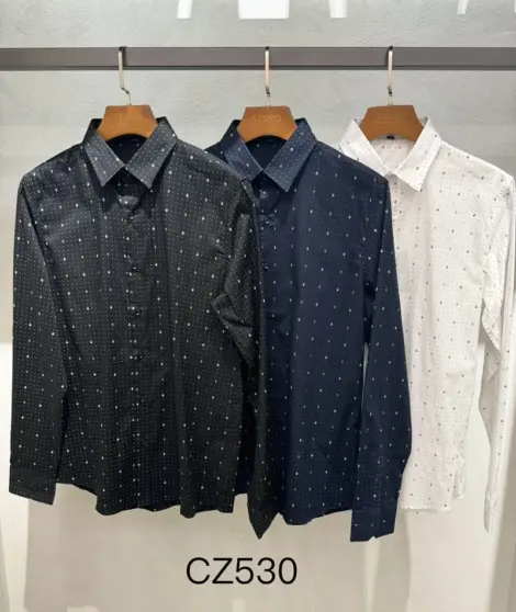 Chemise uni Homme avec motifs
