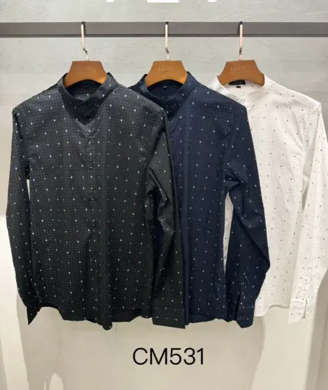 Chemise uni Homme avec motifs