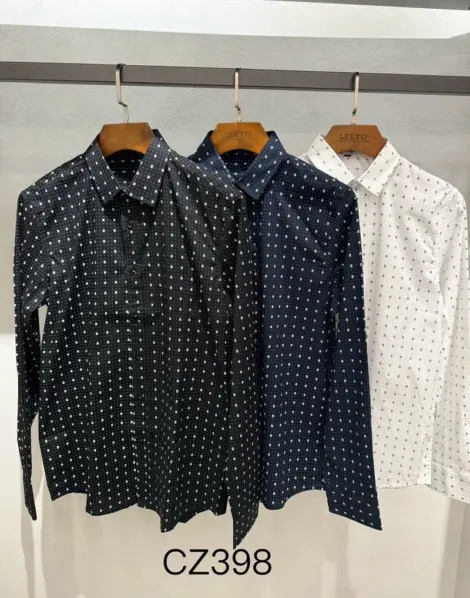 Chemise uni Homme avec motifs