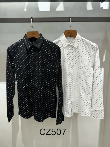 Chemise uni Homme avec motifs