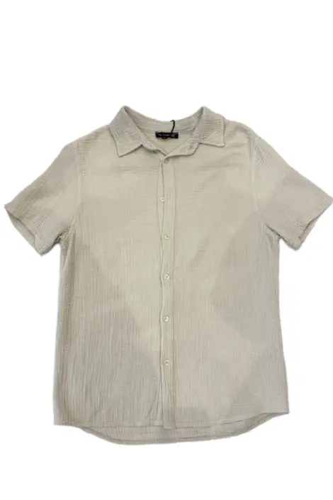 Chemise unie homme à manches courtes
