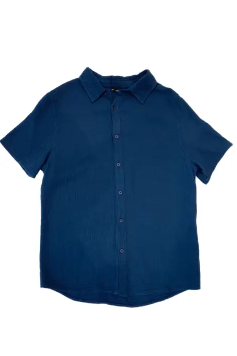 Chemise unie homme à manches courtes