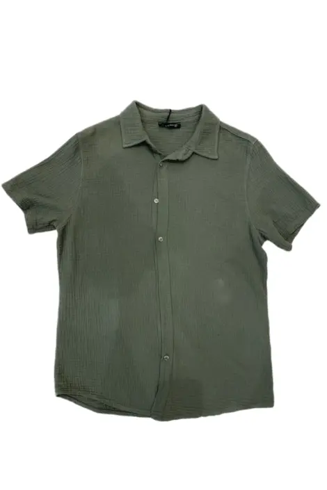 Chemise unie homme à manches courtes
