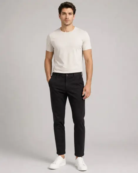 Chino Noir Élégance Classic