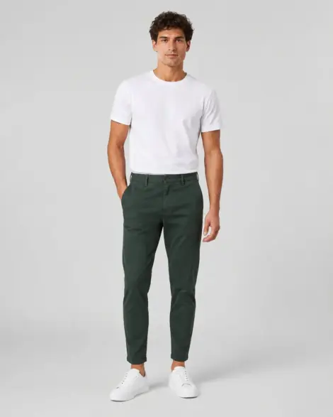 Chino Vert Élégance Fit