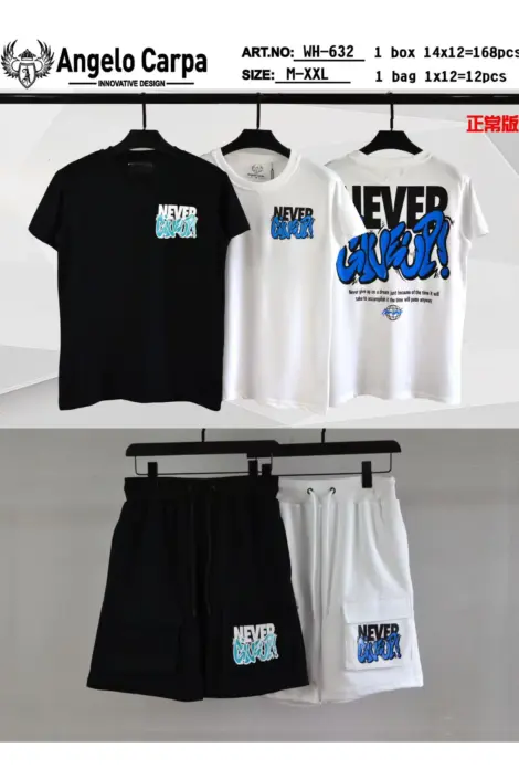 ENSEMBLE ÉTÉ T-SHIRT ET SHORT STYLE CARGO JOGGING