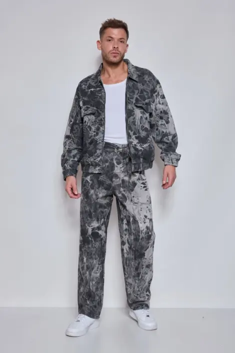 Ensemble homme en jean gris