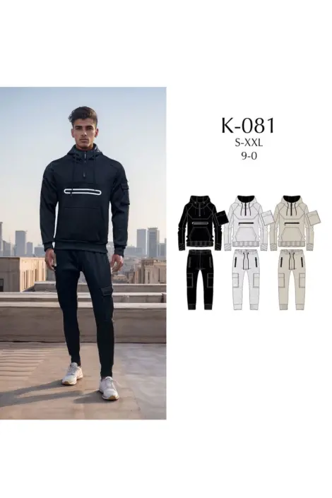 Ensemble sweat avec capuche et jogging homme
