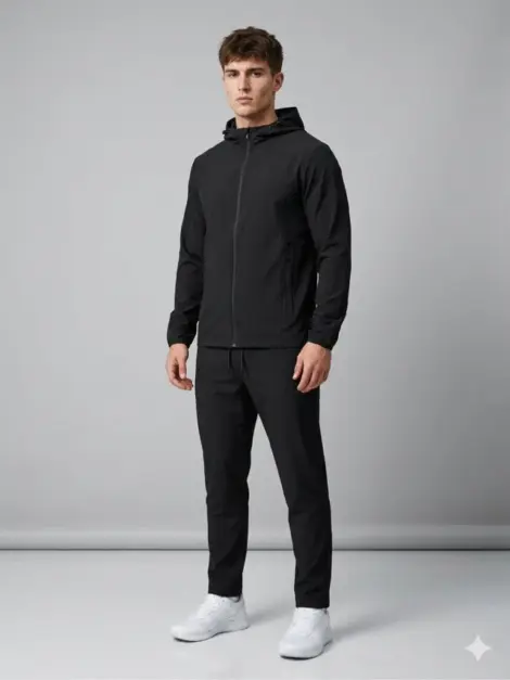 Ensemble uni homme, sport performance, alliance confort thermique et design