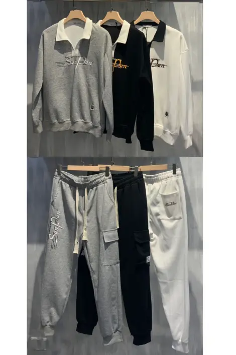 Ensemble uni sweat et jogging à motif "Senpen"